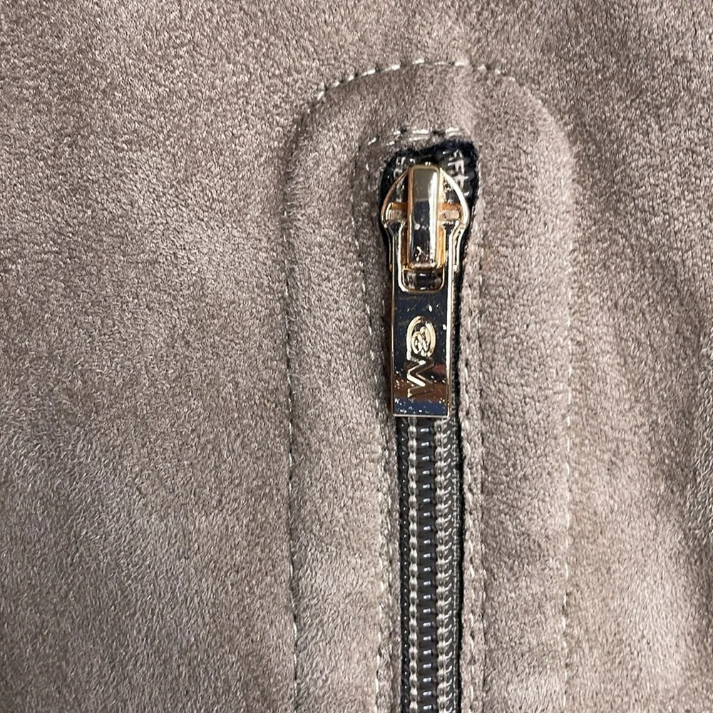CATHERINE MALANDRINO Over-The-Knee Boots Light Brown “GORGEOUS” Faux Suede 7.5